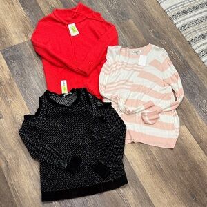 NWT, Bundle of 3 Sweaters, Women’s Size Small